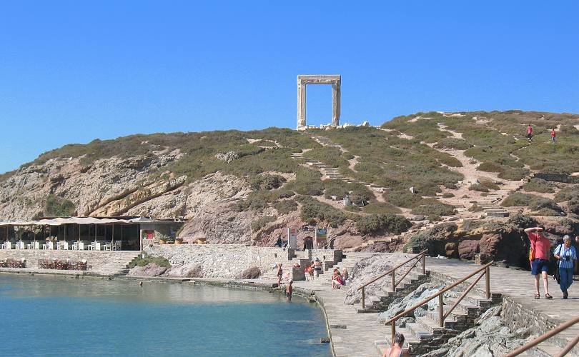 Portara (Temple of Apollon) in Naxos Town